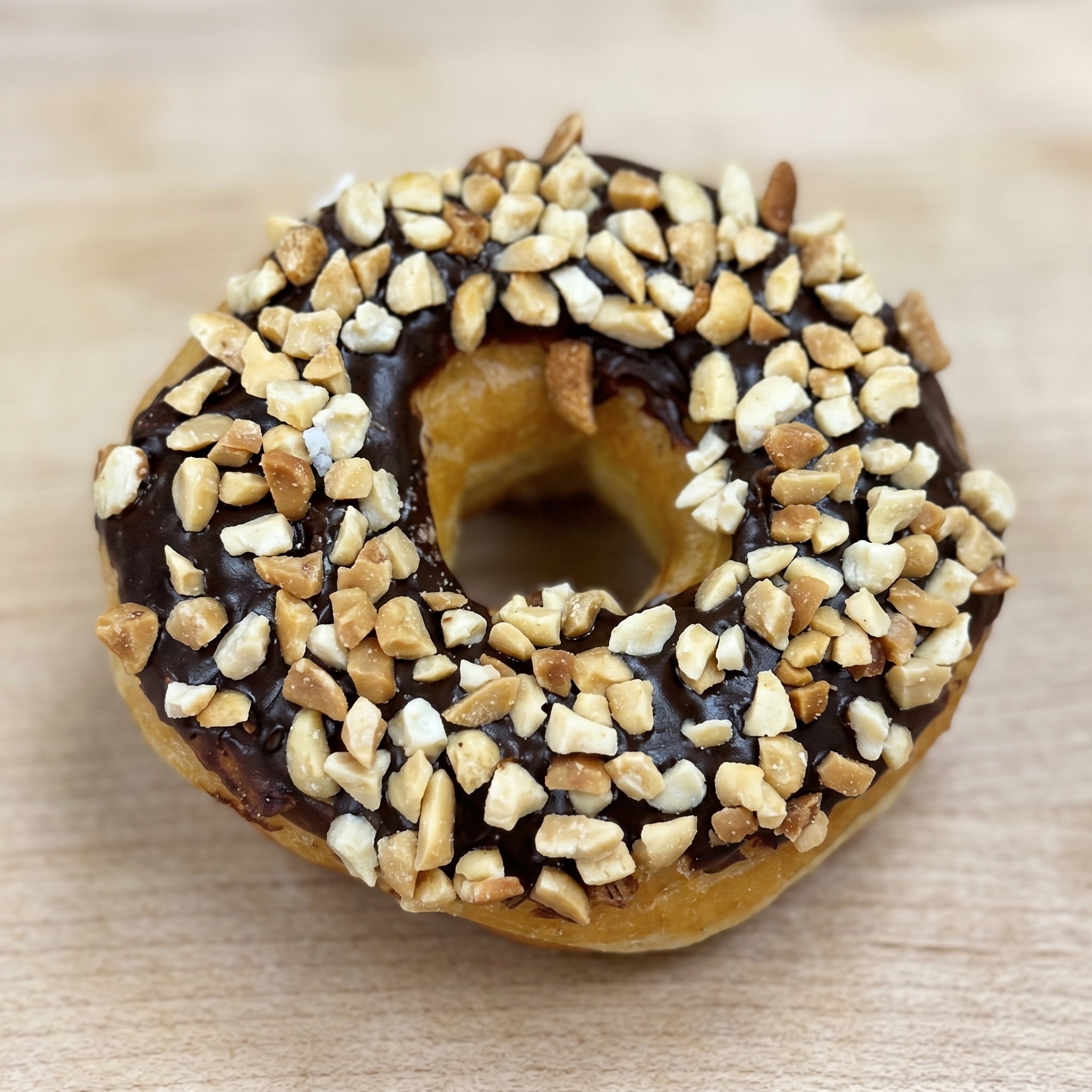 Chocolate peanut donut